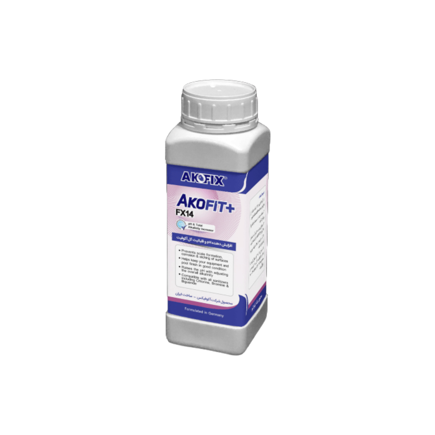 محلول افزایش‌دهنده PH آب استخر برند AKOFIX